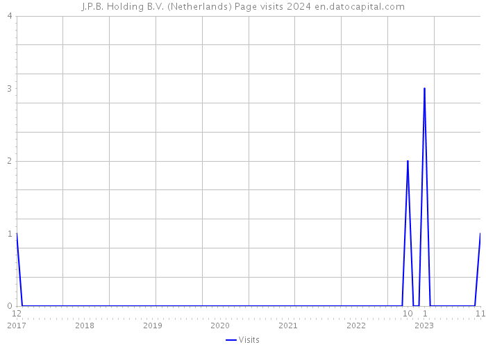 J.P.B. Holding B.V. (Netherlands) Page visits 2024 