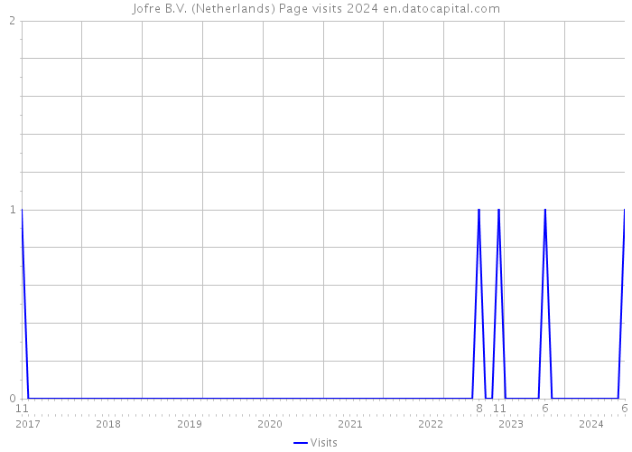 Jofre B.V. (Netherlands) Page visits 2024 