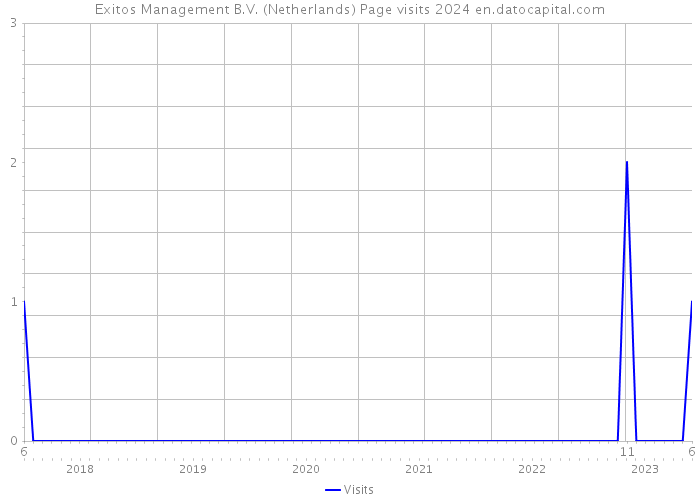 Exitos Management B.V. (Netherlands) Page visits 2024 