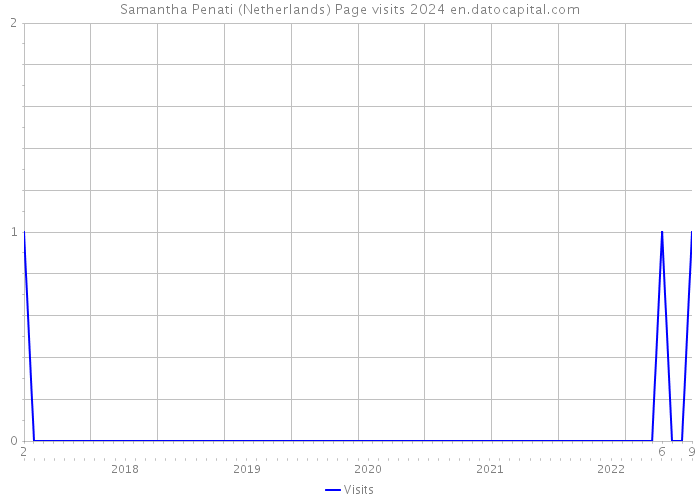 Samantha Penati (Netherlands) Page visits 2024 