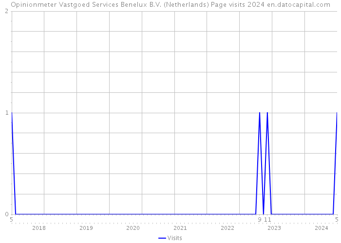 Opinionmeter Vastgoed Services Benelux B.V. (Netherlands) Page visits 2024 