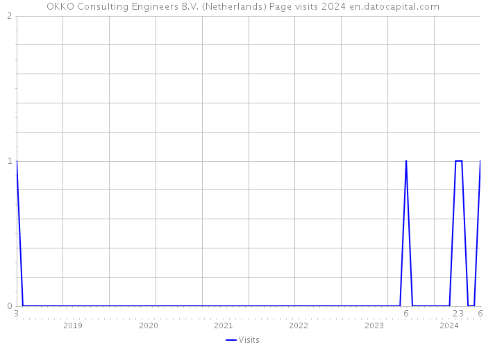 OKKO Consulting Engineers B.V. (Netherlands) Page visits 2024 