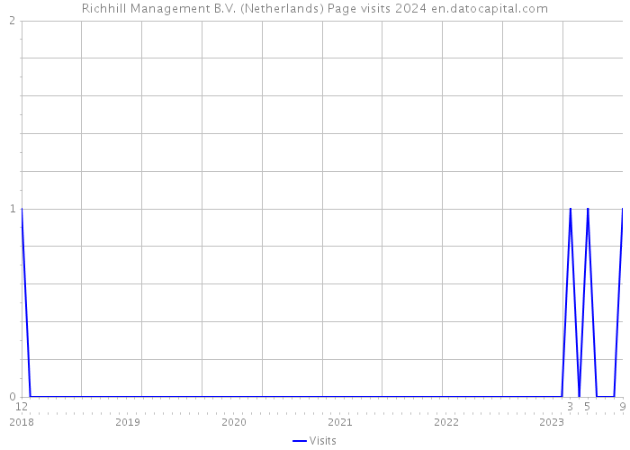 Richhill Management B.V. (Netherlands) Page visits 2024 