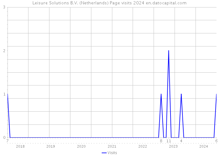Leisure Solutions B.V. (Netherlands) Page visits 2024 