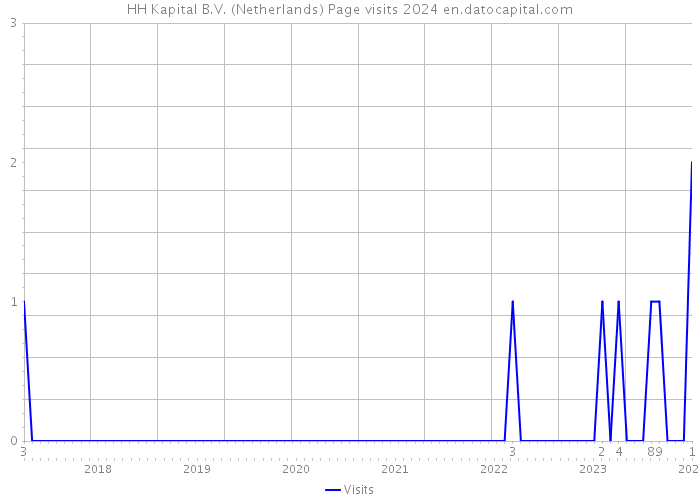 HH Kapital B.V. (Netherlands) Page visits 2024 