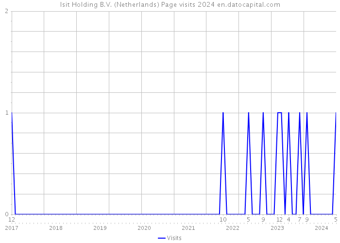 Isit Holding B.V. (Netherlands) Page visits 2024 