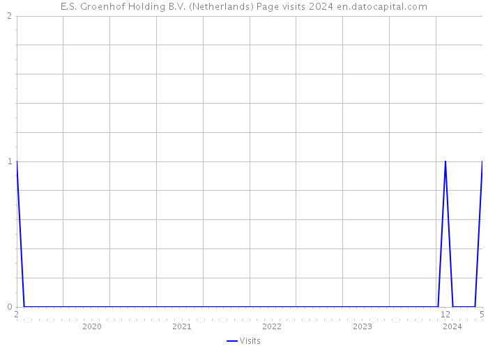 E.S. Groenhof Holding B.V. (Netherlands) Page visits 2024 