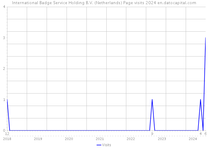 International Badge Service Holding B.V. (Netherlands) Page visits 2024 