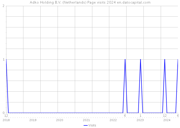 Adko Holding B.V. (Netherlands) Page visits 2024 