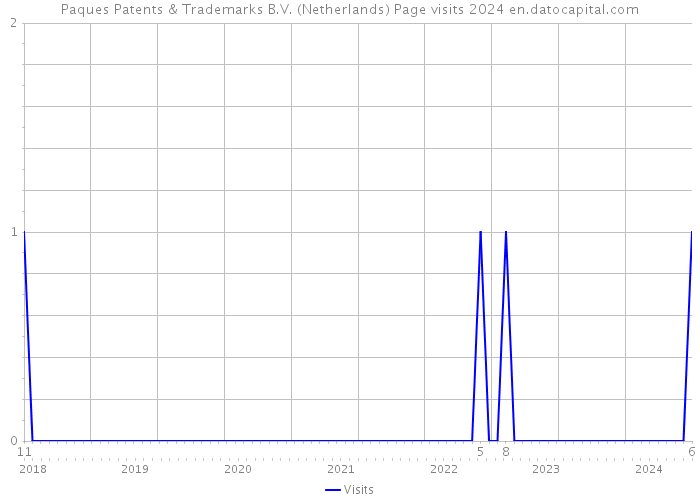 Paques Patents & Trademarks B.V. (Netherlands) Page visits 2024 
