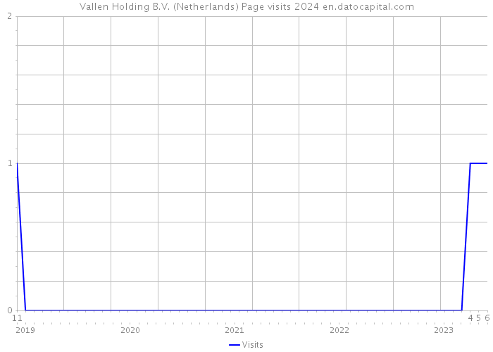 Vallen Holding B.V. (Netherlands) Page visits 2024 