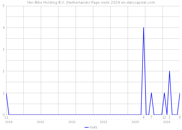 Hei-Bike Holding B.V. (Netherlands) Page visits 2024 