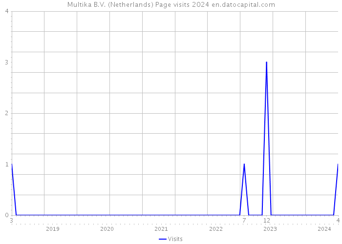 Multika B.V. (Netherlands) Page visits 2024 