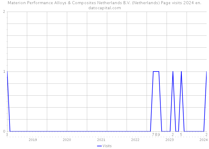 Materion Performance Alloys & Composites Netherlands B.V. (Netherlands) Page visits 2024 
