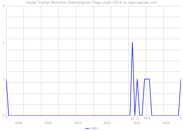 Alyda Trijntje Mienstra (Netherlands) Page visits 2024 