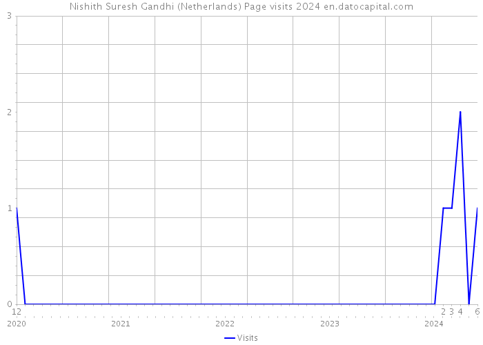 Nishith Suresh Gandhi (Netherlands) Page visits 2024 