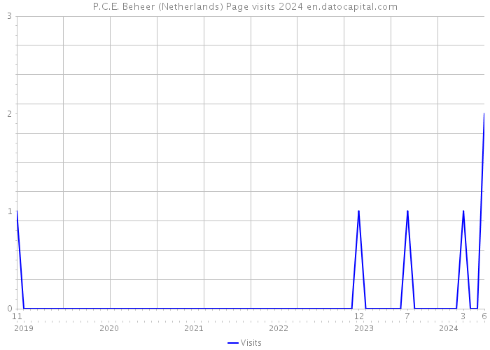 P.C.E. Beheer (Netherlands) Page visits 2024 