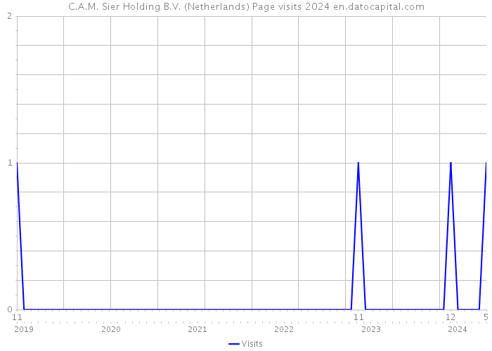 C.A.M. Sier Holding B.V. (Netherlands) Page visits 2024 