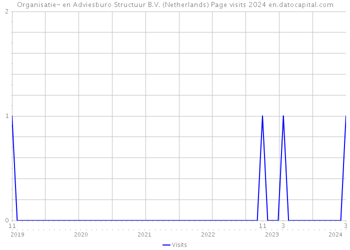 Organisatie- en Adviesburo Structuur B.V. (Netherlands) Page visits 2024 
