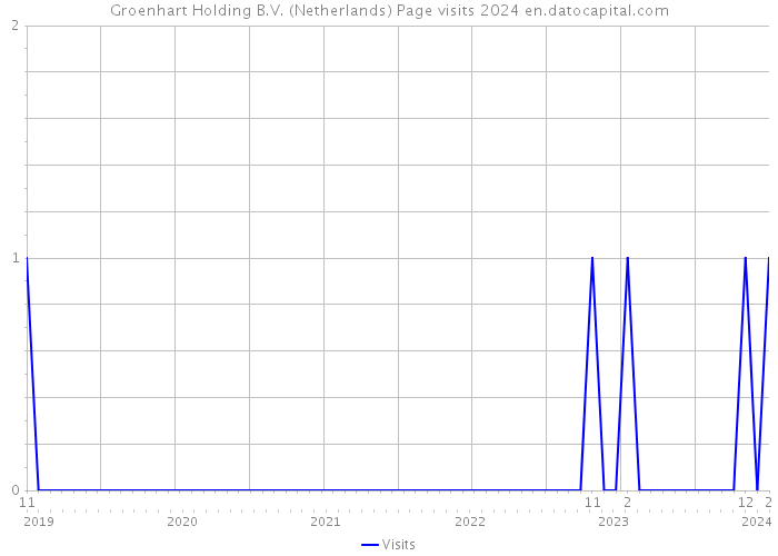 Groenhart Holding B.V. (Netherlands) Page visits 2024 