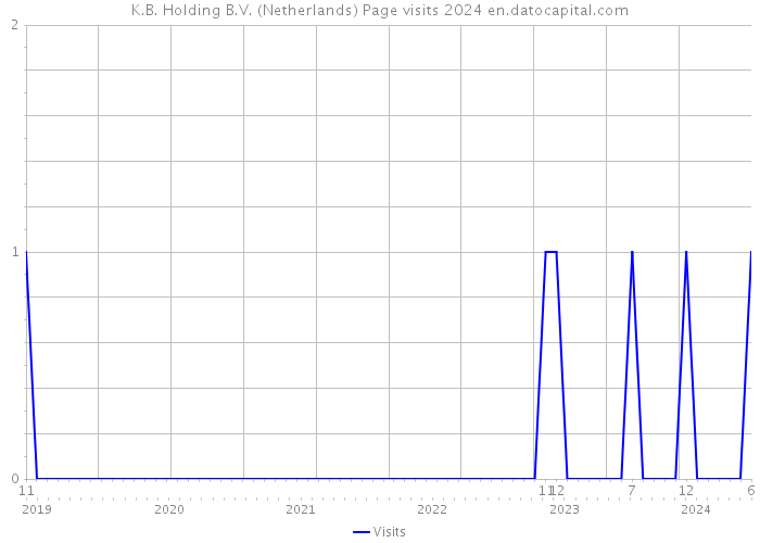 K.B. Holding B.V. (Netherlands) Page visits 2024 