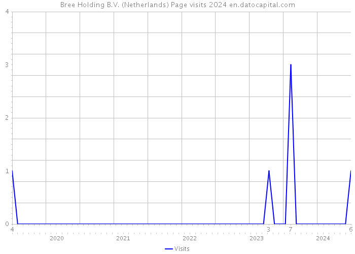 Bree Holding B.V. (Netherlands) Page visits 2024 