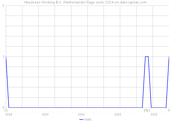 Heesbeen Holding B.V. (Netherlands) Page visits 2024 
