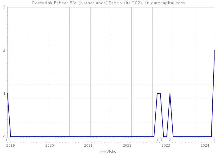 Roeterink Beheer B.V. (Netherlands) Page visits 2024 