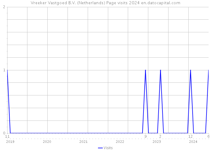 Vreeker Vastgoed B.V. (Netherlands) Page visits 2024 