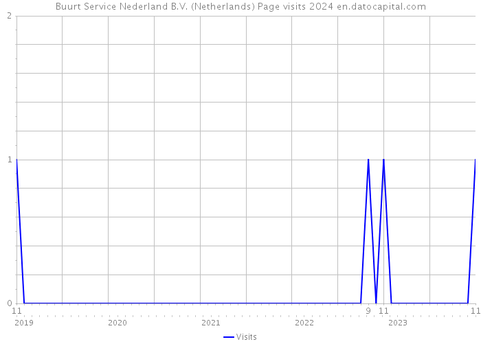 Buurt Service Nederland B.V. (Netherlands) Page visits 2024 