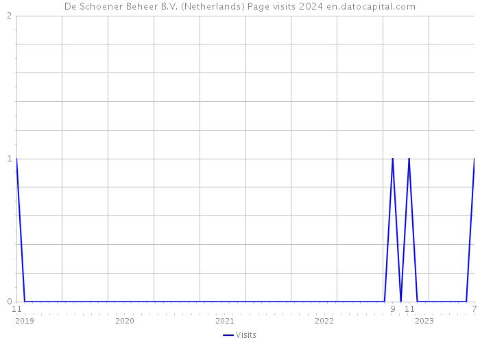 De Schoener Beheer B.V. (Netherlands) Page visits 2024 