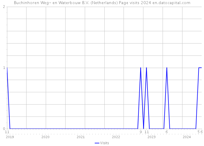 Buchinhoren Weg- en Waterbouw B.V. (Netherlands) Page visits 2024 
