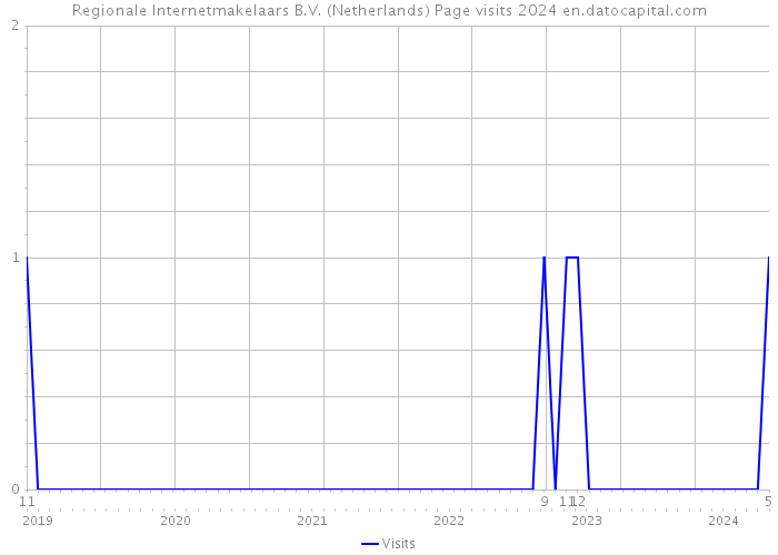 Regionale Internetmakelaars B.V. (Netherlands) Page visits 2024 