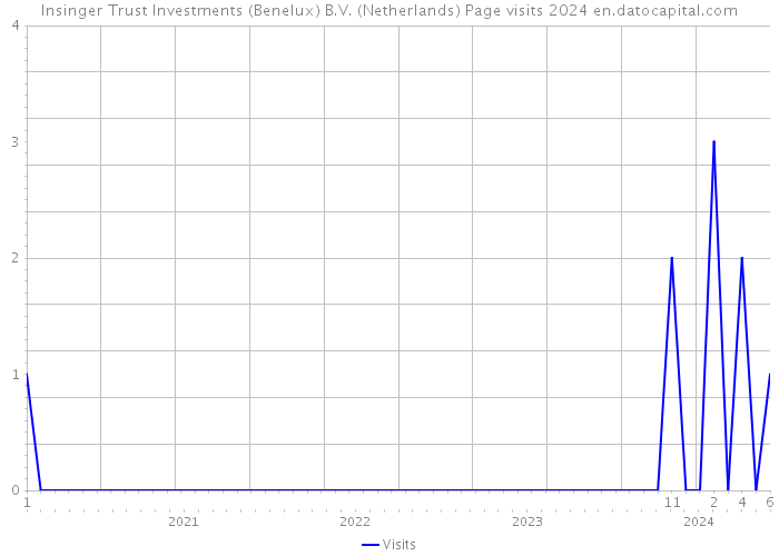 Insinger Trust Investments (Benelux) B.V. (Netherlands) Page visits 2024 