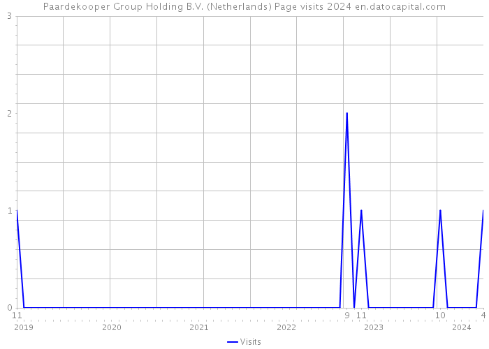 Paardekooper Group Holding B.V. (Netherlands) Page visits 2024 
