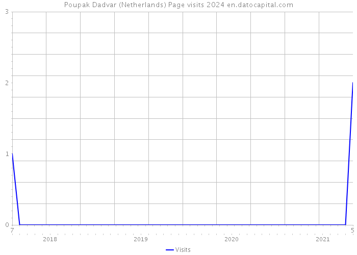 Poupak Dadvar (Netherlands) Page visits 2024 