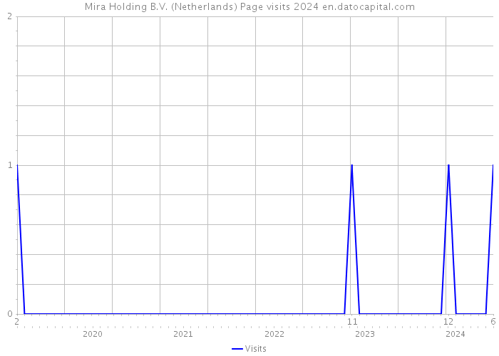 Mira Holding B.V. (Netherlands) Page visits 2024 