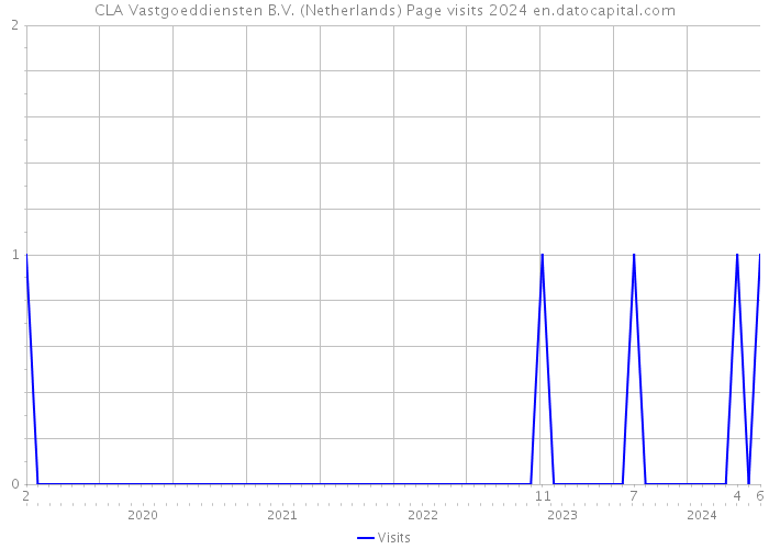 CLA Vastgoeddiensten B.V. (Netherlands) Page visits 2024 