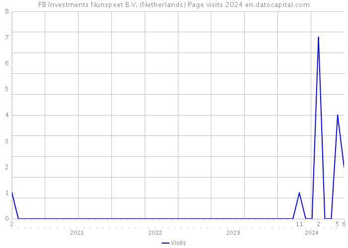FB Investments Nunspeet B.V. (Netherlands) Page visits 2024 