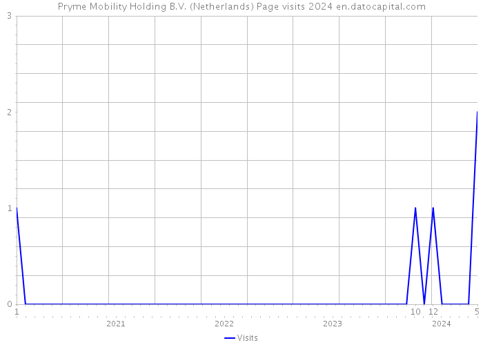 Pryme Mobility Holding B.V. (Netherlands) Page visits 2024 