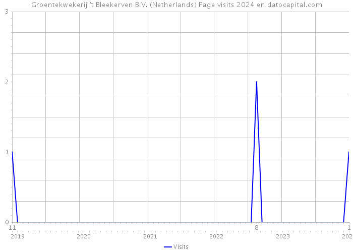 Groentekwekerij 't Bleekerven B.V. (Netherlands) Page visits 2024 