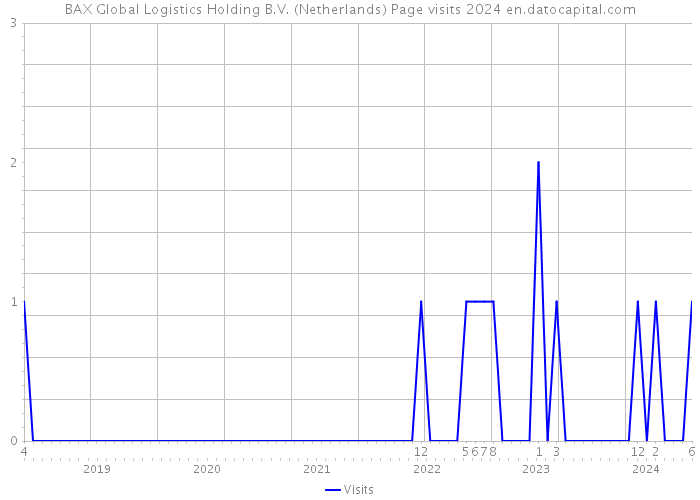 BAX Global Logistics Holding B.V. (Netherlands) Page visits 2024 