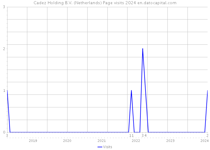 Cadez Holding B.V. (Netherlands) Page visits 2024 