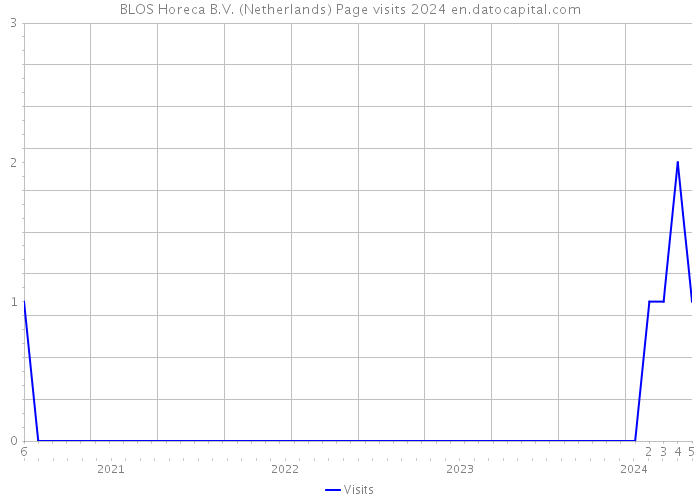 BLOS Horeca B.V. (Netherlands) Page visits 2024 