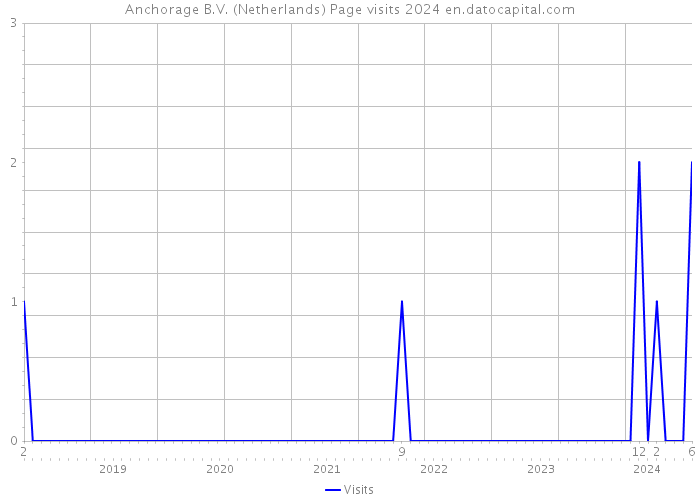 Anchorage B.V. (Netherlands) Page visits 2024 
