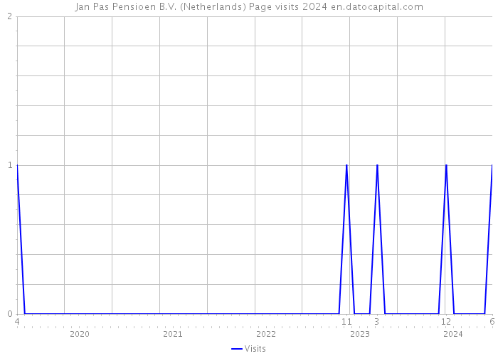 Jan Pas Pensioen B.V. (Netherlands) Page visits 2024 