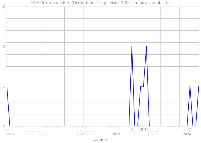 RDH Printmedia B.V. (Netherlands) Page visits 2024 
