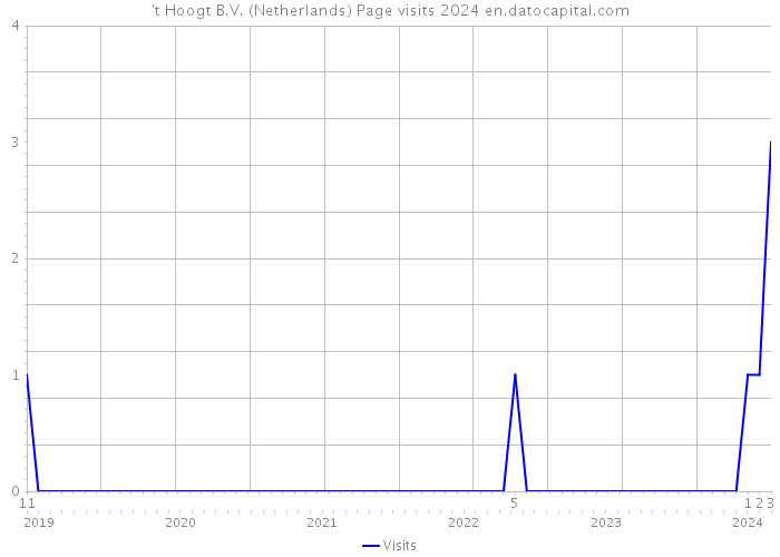 't Hoogt B.V. (Netherlands) Page visits 2024 