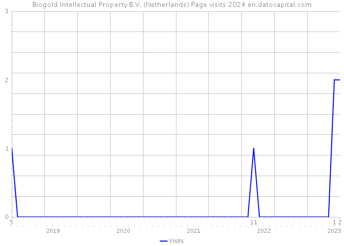 Biogold Intellectual Property B.V. (Netherlands) Page visits 2024 