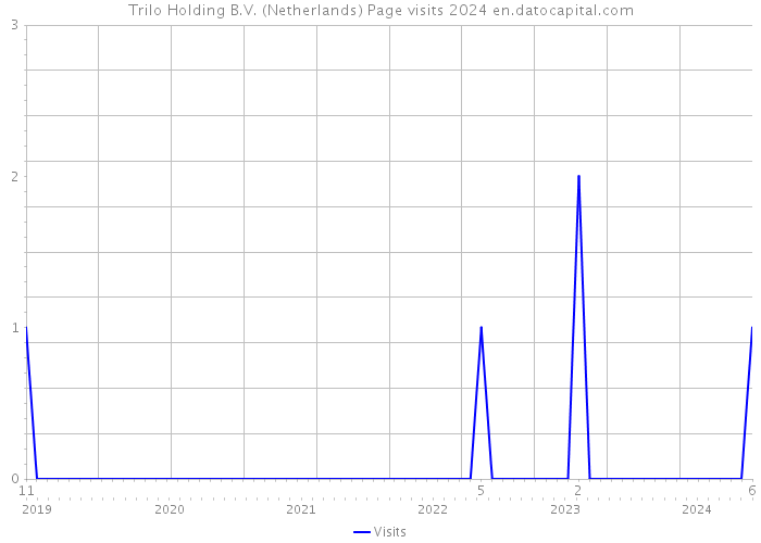 Trilo Holding B.V. (Netherlands) Page visits 2024 